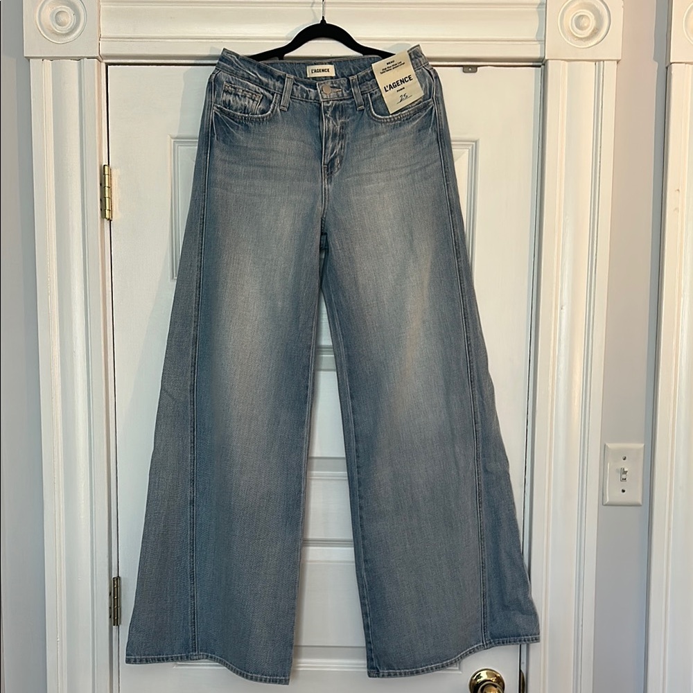 L’Agence Beau Wide Leg Jeans size 25